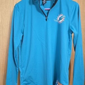 Miami Dolphins Quarter Zip Youth 18/20